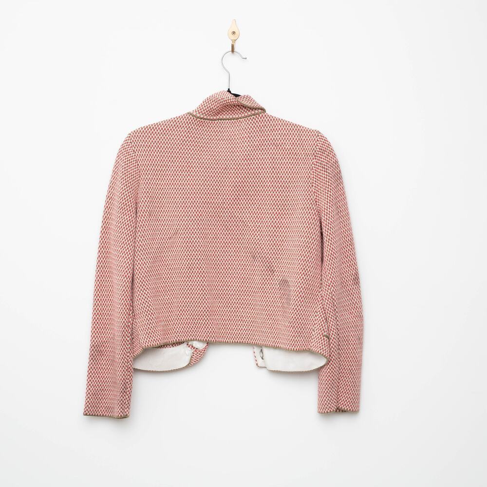 Adam Lippes x RTR Pink Knit Collared Jacket - Picture 6 of 10